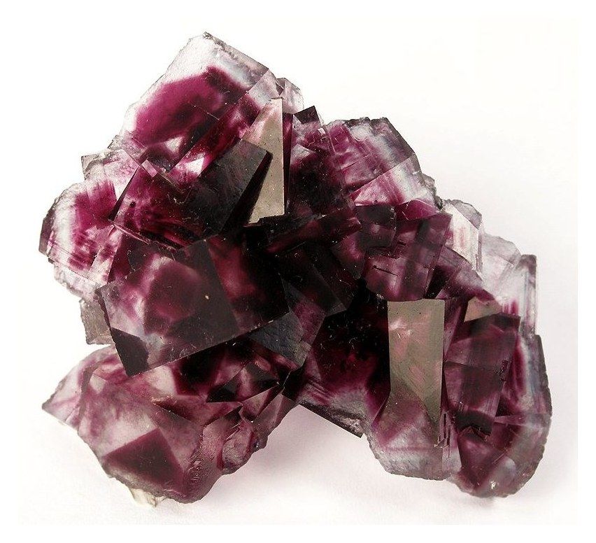 Okorusu Mine, Namibia: color-zoned fluorite.