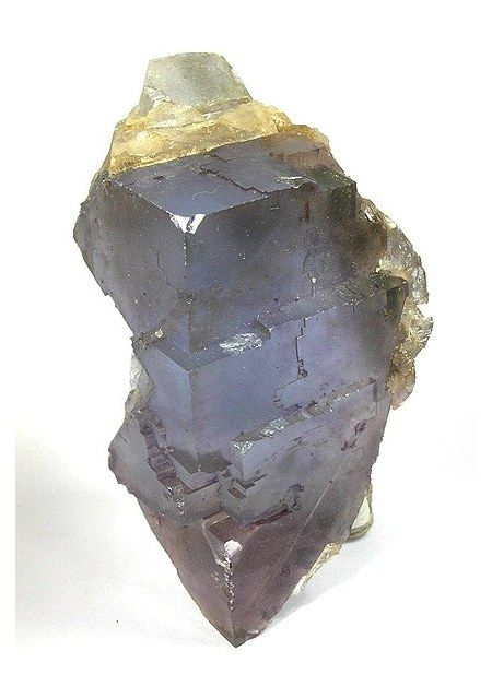 Illinois-Kentucky district fluorite: color-zoned cubic habit.