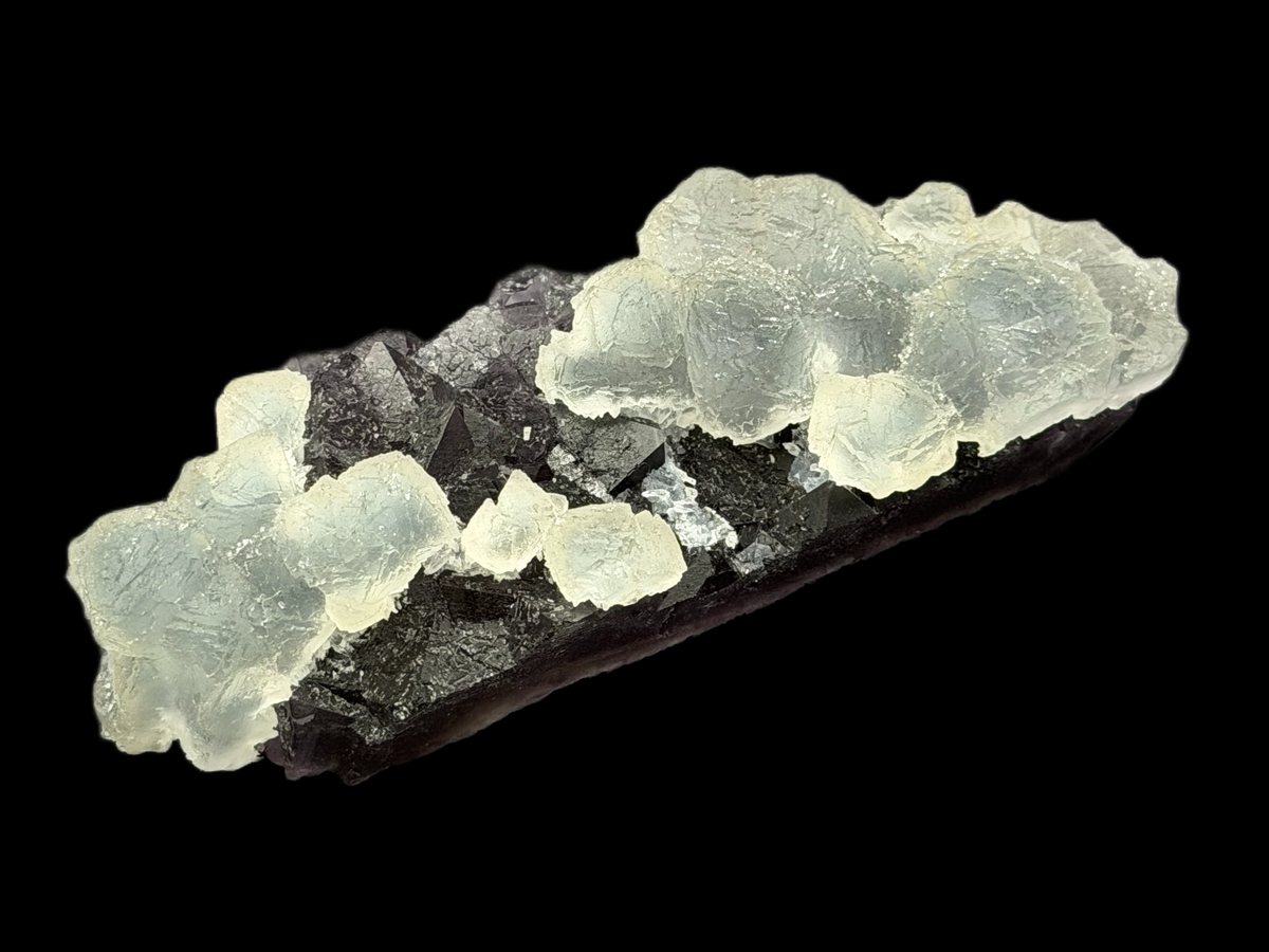 Purple and Green Bubble Fluorite from Xianghualing Mine China
