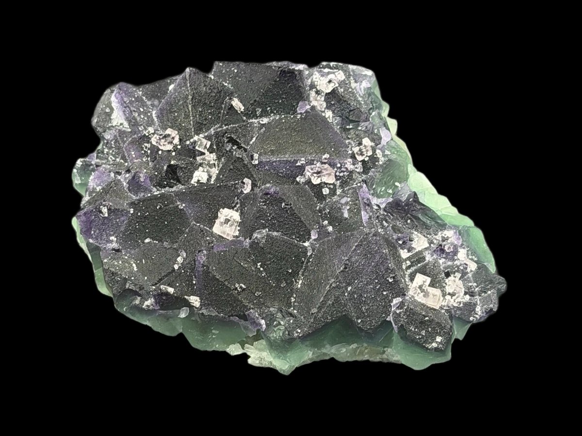 Purple and Green Fluorite from Yindu Mine China