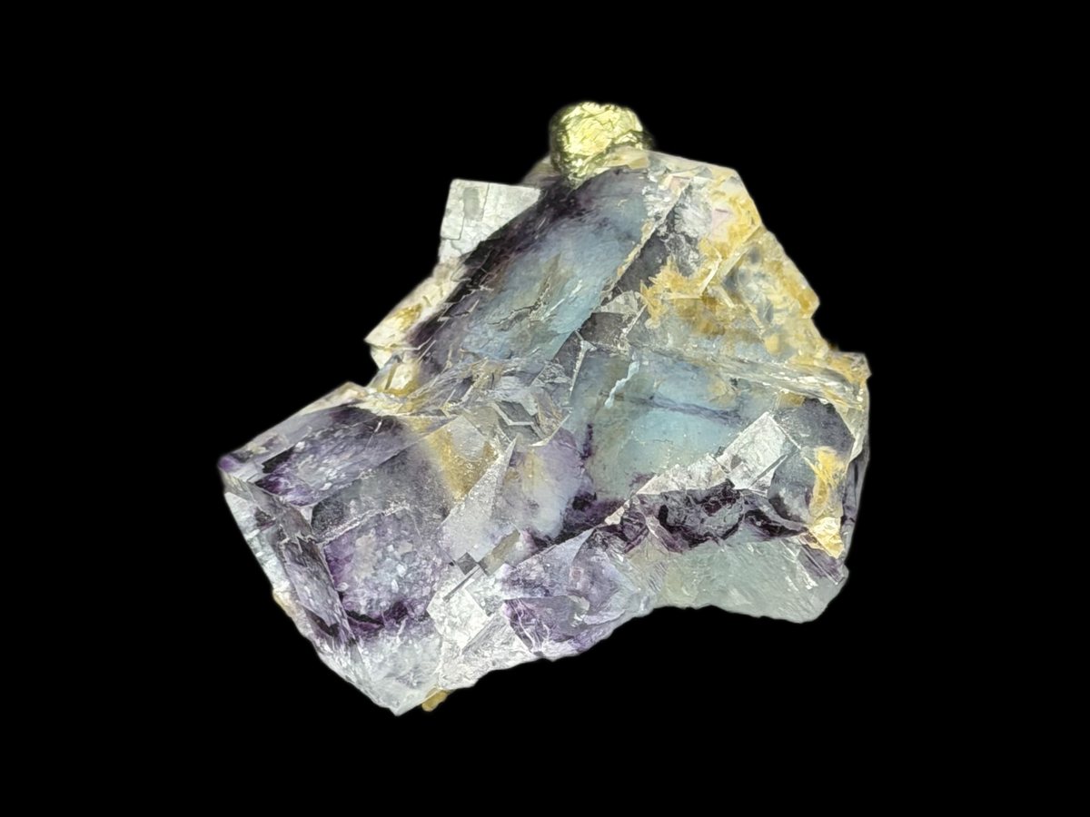 Fluorite with Siderite and Chalcopyrite from Yaogangxian Mine China
